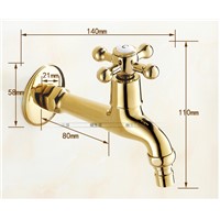 New Arrivals European style Brass washing machine faucet Toilet tap Garden faucet outdoor faucet