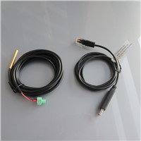 Remote temperature sensor RTS300R47K3.81A + Communication cable CC-USB-RS485-150U USB to PC RS485 for EP Solar regulator