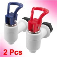 2 Pcs/lot 16.5mm Male Thread Diameter Red Blue White Plastic Spare Part Water Dispenser Ta