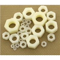200PCS M4 Nylon nut wire plastic insulation plastic hexagonal nut nylon nut