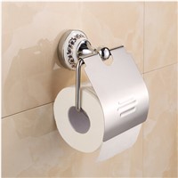 Chrome Stainless steel Paper Holder Wall Mounted Bathroom Accessories hardwares paper roll holder paper box