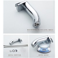 fashion high quality unique design bathroom high waterfall sink faucet basin faucet  tap mixer with 50 cm plumbing hose