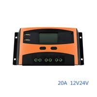 2017 New 20A 12V 24V Auto Switch PWM Digital Solar Charge Controller for Solar Energy System Home Use