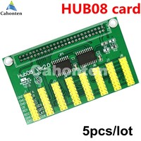 HUB08 card for P10,f3.75,F5.0,p13.33,p20,p16 led screen modules led control card conversion adapter with 8*hub08 port included
