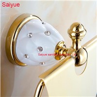 Hot Sale European Luxury Gold Toilet Paper Holder Lavatory  Roll Tissue Rack With Cover  Wall Mounted Metal  porte-papier