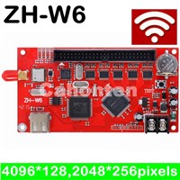 ZH-W6 wifi led controller card, LED P10 Module indoor, semi-outdoor, outdoor wifi wireless led sign card, U disk drive board