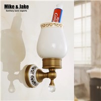 Brass antique single crystal cup holder toothbrush cup  holder bathroom accessory sanitary ware bathroom furniture toilet