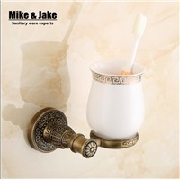 Brass antique single tumbler cup holder toothbrush cup  holder bathroom accessory sanitary ware bathroom furniture toilet
