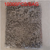 14mm Clear 10000pcs/lot Crystal Octagon Beads +11mm Metal Rings Glass Loose Beads Crystal Chandelier Part
