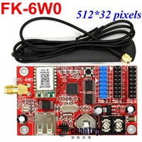 FK-6W0 wifi led control card 512*32 pixels single&amp;amp;amp;dual&amp;amp;amp;full color U disk support p10,p13.33,p16,p4.75 led screen controller