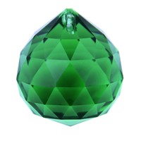 40mm  Dark Green 40 pcs/lot  Crystal Faceted Ball  Glass Lighting Hanging Ball  K9 Crystals Christmas Decorations For Home