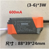 LED driver AC 86- 265V 600mA  ( 3 - 6 )*3W  Power Supply Transformer Ballast for Canister Celling Light Spotlight LED