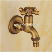 high quality antique brass washing machine bibcock brass garden faucet outdoor wall faucet single holder single hole