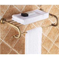 High Quality Wall Mounted Towel Rack Antique Towel Holder Copper Material Bathroom Accessories Towel Rail Holder Towel Shelf