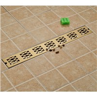 Golden Square 70cm Length Bathroom Floor Drain Grill Shower Ground Leakage New