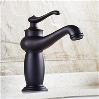 Basin Faucets Black Bathroom Sink Taps ORB Toilet Crane Brass WC Washbasin Hot and Cold Mixer Lavatory Vessel Faucet HP-029R