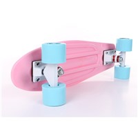 Pastel 22&amp;amp;quot; Skateboard Mini Cruiser Retro Skate Board Complete  Plastic Longboard Girl Skateboard Ready to Ride