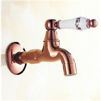 New Arrivals Rose gold Brass Wall Mounted Washing Machine Faucet Single Lever Garden faucet Single Cold  Faucet Mop Pool Faucet