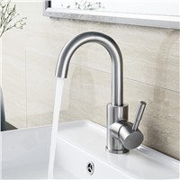 BLH 521 Value Bathroom Brushed Stainless Steel Basin Faucet Hot &amp;amp;amp; Cold Water Mixer Tap Torneira Sink Faucet