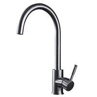 BLH F511 Brushed 304 Stainless Steel Kitchen Sink Faucet Single Hole Hot &amp;amp;amp; Cold Water Mixer Basin Faucet Tap