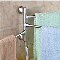 Swivel Towel Bars Wall Mounted Stainless Steel Towel Bars Hangers Three Towels