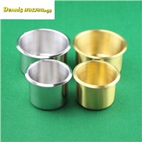 2Pcs/Lot  Stainless Steel Recessed Drop in Cup Drink Can Holder Boat Car Marine Rv Trailer