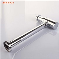 BAKALA Bathroom Basin Sink Faucet Bottle Waste Trap Drain Kit Chrome P-TRAP Tube sanitary engineering