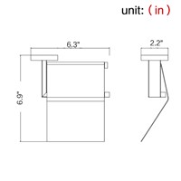 Modern Chrome Polished Sus304 Stainless Steel Toilet Paper Holder with cover Wall Mounted Bathroom Hardware sets wd51