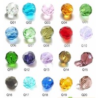 8mm 1000pcs/lot Mixed Color Crystal 32 faceted Ball Beads Crstal Beads  For DIY Crystal Beads