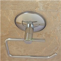 Stainless Steel Toilet Tissue Roll Paper Holder Suction Cup Toilet Paper Holders For Bathroom Tool