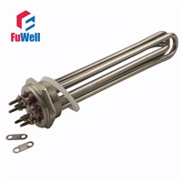 304 Stainless Steel 220V 6KW Heating Element U Shaped DN40 Electric Heating Tube Heater for Water Tank
