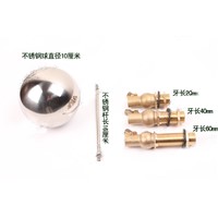 1) 4&quot; Ball DN15 1/2&quot;BSP Male Stainless Steel Brass Water Boiler Machine Float Valve Level Switch Hi-Temp Screw Length 20/40/60mm