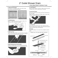 24&amp;amp;quot; Long floor drain Stainless Steel Bathroom Shower Square Floor Waste Grate Sanitary Pop up Drain