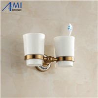 410AAP Series Aluminum Antique &amp;amp;amp; Porcelain Base Cup &amp;amp;amp; Tumbler Toothbrush Holder 2 Cups holder  Bathroom Accessories