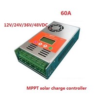 two years warranty+ LCD display 60A MPPT Solar Charge Controller 12V 24V 36V 48V auto work for solar system