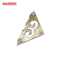 10PCS NAIERDI Antique Frame Accessories Notebook Menu Decorative Protector Jewelry Box Book Scrapbook Bronze Corner Bracket