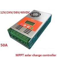 high quality two years warranty  LCD display 50A MPPT Solar Charge Controller 12V 24V 36V 48V auto work for solar system