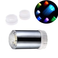 22mm internal thread Multicolor fast flashing led faucet light with two adaptors for external thread and blister packing