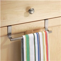 Stainless Steel Cabinet Hanger Over Door Kitchen Hook Towel Rail Hanger Bar Holder Drawer Storage Bathroom Tools