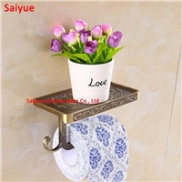 Carving washroom lavatory WC kitchen Chrome/Antique Brass/gold/rose gold/Toilet roll Paper Holder Wall Mount paper for bathroom