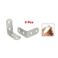 Furniture Round End Right Angle Bracket Fastener 40mm x 40mm 5pcs