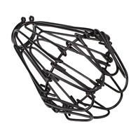 Bulb Steel Cage Guard Clamp On Lamp Cover Shade Light Industrial Black