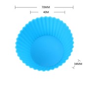 3Pcs/Lot Round Silicone Cake Mold Fondant Cake Decorating Tools Chocolate Silicone Mold Cupcake Liner Baking Silicone Cup