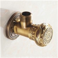 Golden Polished/ Antique Brushed Brass 1/2&amp;amp;quot; male Bathroom Angle Valve Filling Valves Bathroom Round Sqaure Valve