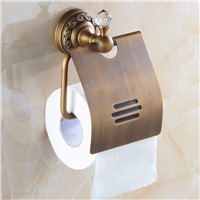 Brass Tissue Box Polish Luxury Gold Toilet Paper Holder Ceramic&amp;amp;amp;Crystal Roll Holder Bathroom Accessories Products DS1