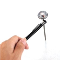 Stainless Steel Thermometer 0-120 degree for Barbecue Grill Grid Ovens