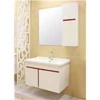 wall mounted white basin bathroom vanities, pvc bathroom vanities cabinet 0283-1010