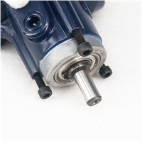 1/8HP Piston Air Motor Triplex Cylinder Type 2500RPM Drive Pneumatic Radial Piston Mixer DIY Blue