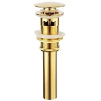 Factory Wholesale Golden P-Trap Brass Gold Bottle Trap Basin Pop Up Waste Plumbing Tube with Waste