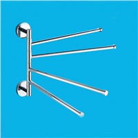 Four Bar Towel Hanging The Whole Solid Aluminum Towel Rack The Movable Rotating Bathroom Shelf